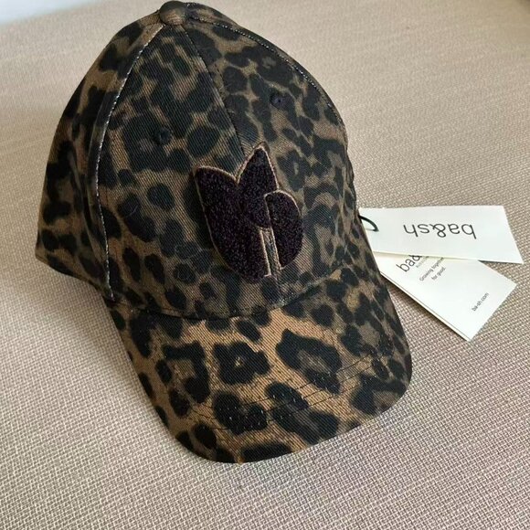 BEST NWT Ba&sh Hino Visor Cap Leopard Cotton Causal main image 7